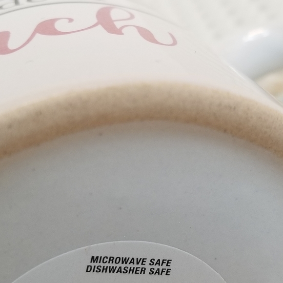 NEW Coffee with a Side of Brunch Mug – Pink & White Ceramic Cup - NWT - Picture 4 of 5